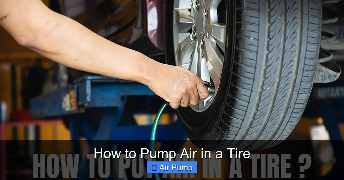 How to Pump Air in a Tire