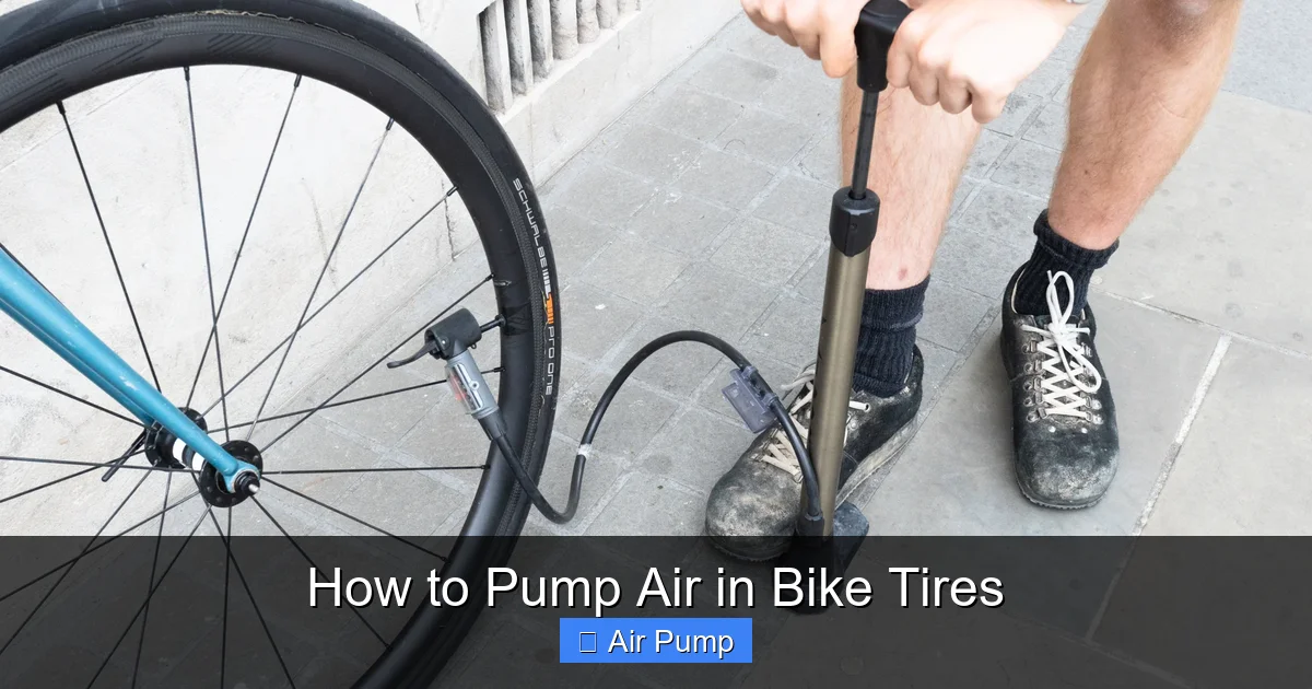 How to Pump Air in Bike Tires