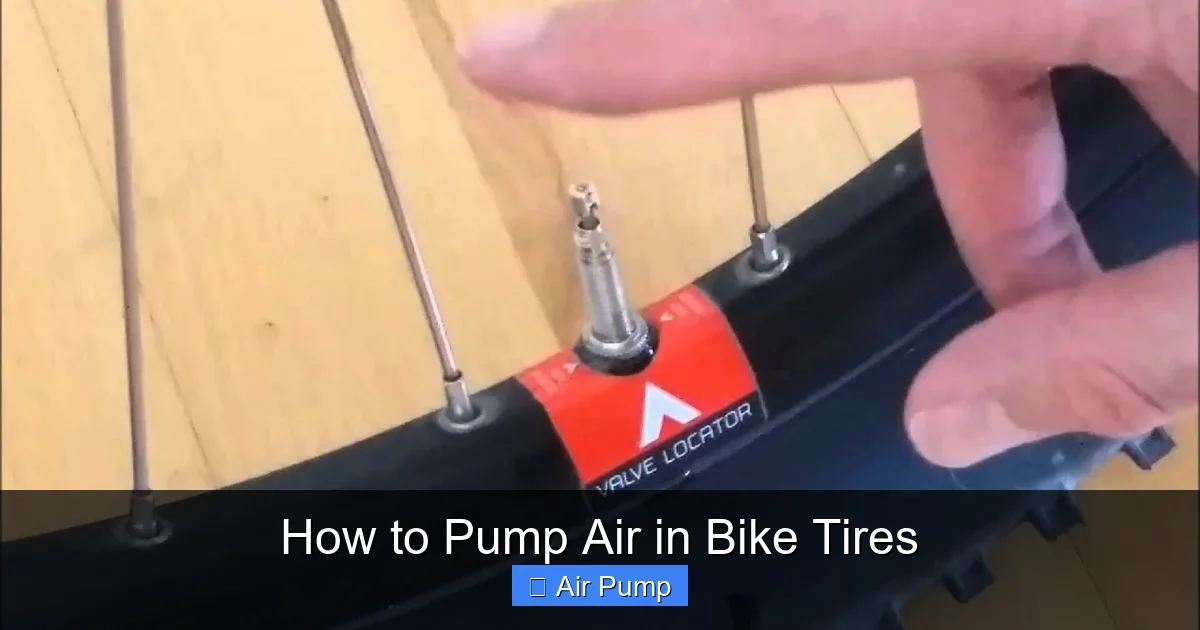 How to Pump Air in Bike Tires