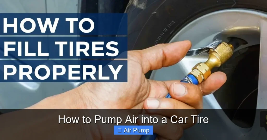 How to Pump Air into a Car Tire How to Pump Air into a Car Tire