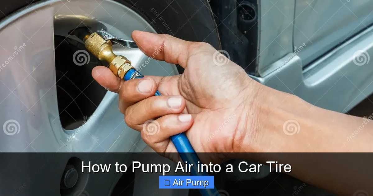 How to Pump Air into a Car Tire