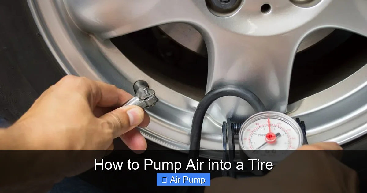 How to Pump Air into a Tire