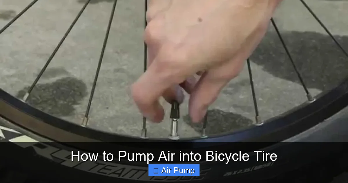 How to Pump Air into Bicycle Tire