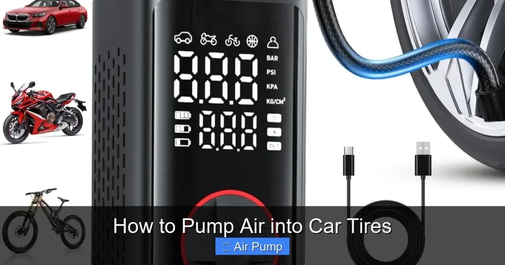 How to Pump Air into Car Tires