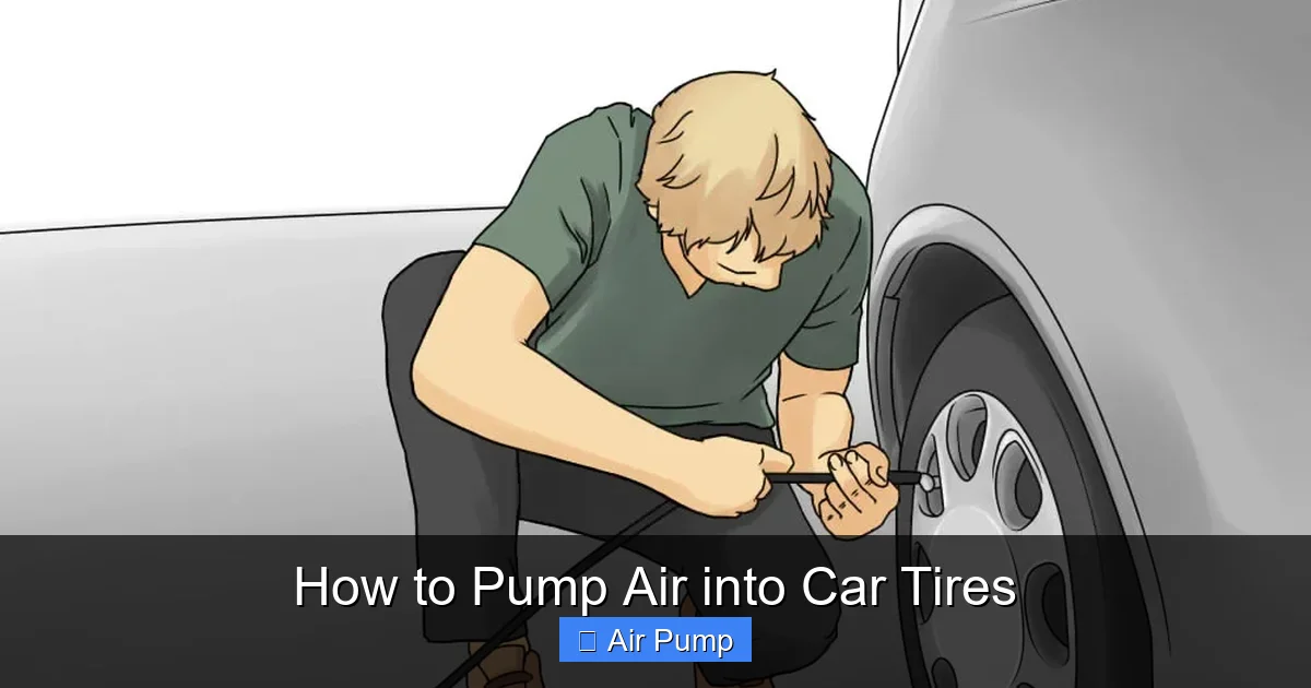 How to Pump Air into Car Tires
