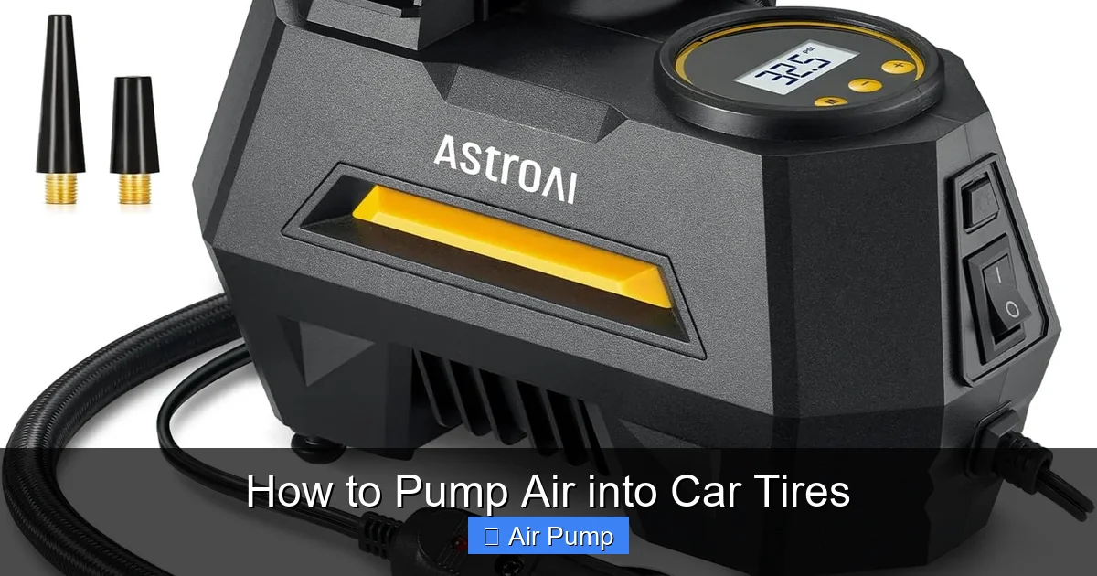 How to Pump Air into Car Tires