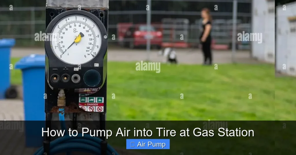 How to Pump Air into Tire at Gas Station
