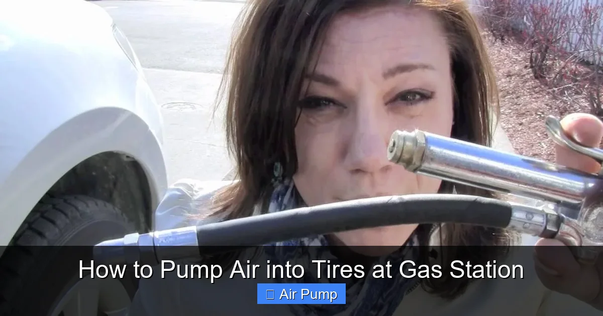 How to Pump Air into Tires at Gas Station