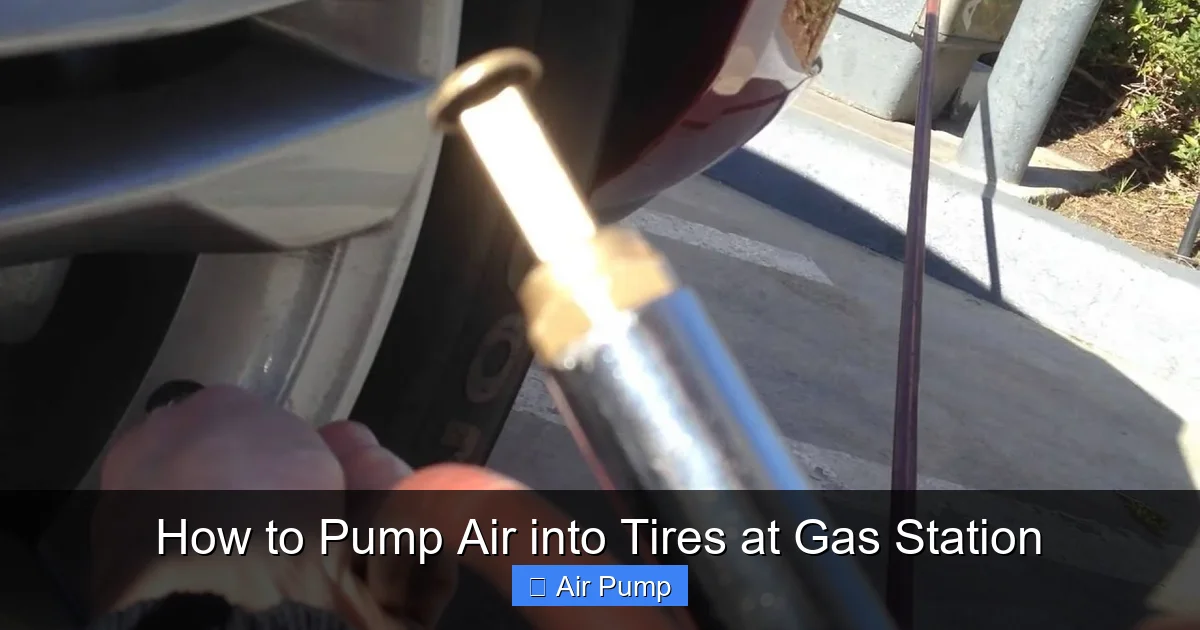 How to Pump Air into Tires at Gas Station