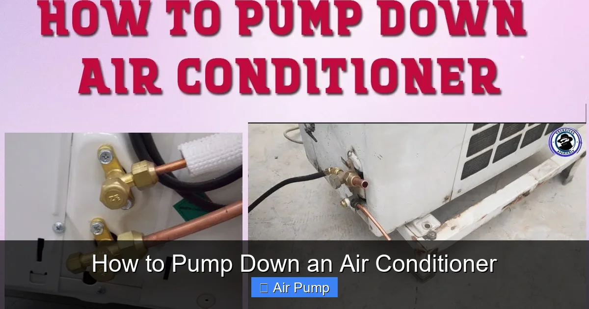 How to Pump Down an Air Conditioner