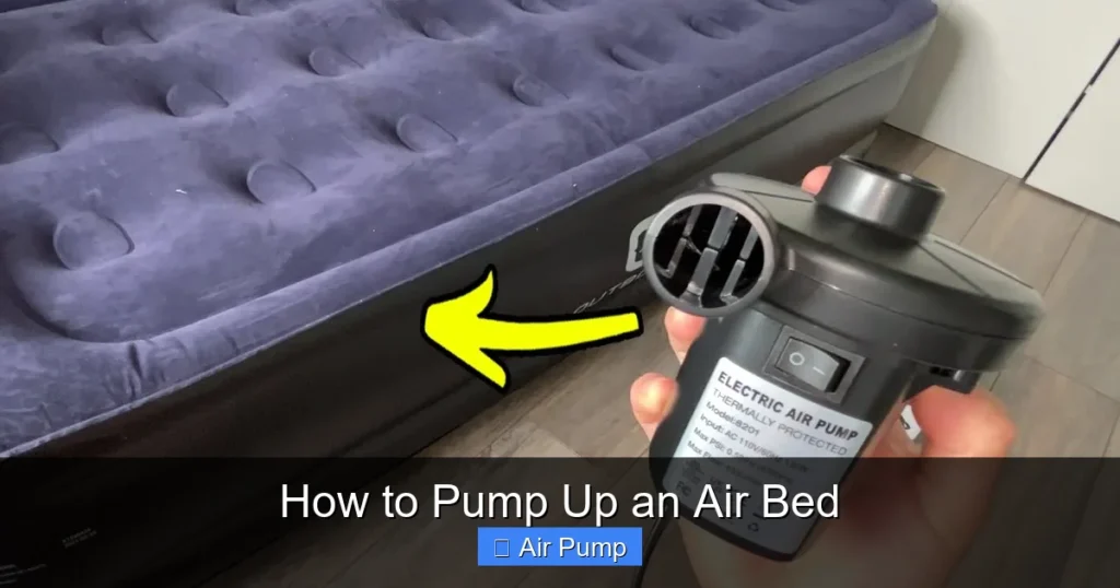 How to Pump Up an Air Bed
