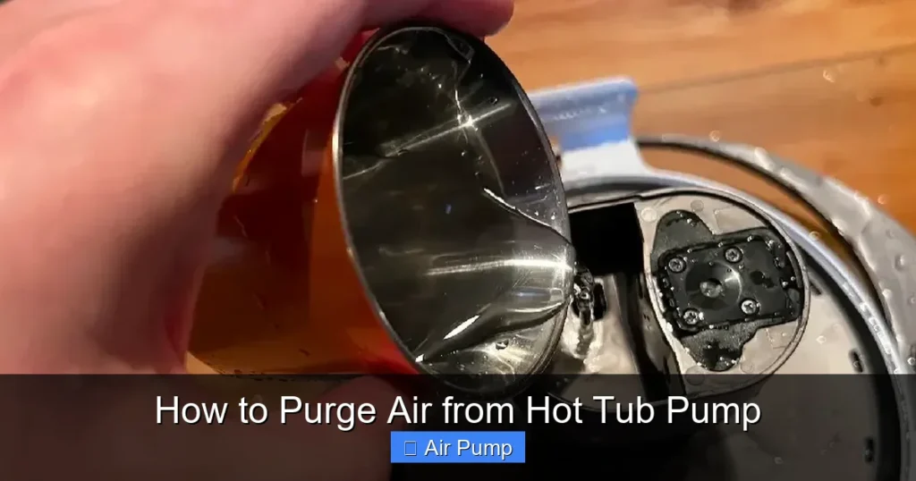 How to Purge Air from Hot Tub Pump How to Purge Air from Hot Tub Pump