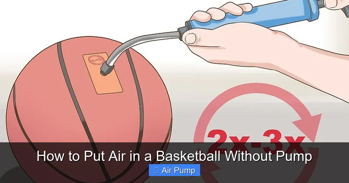 How to Put Air in a Basketball Without Pump