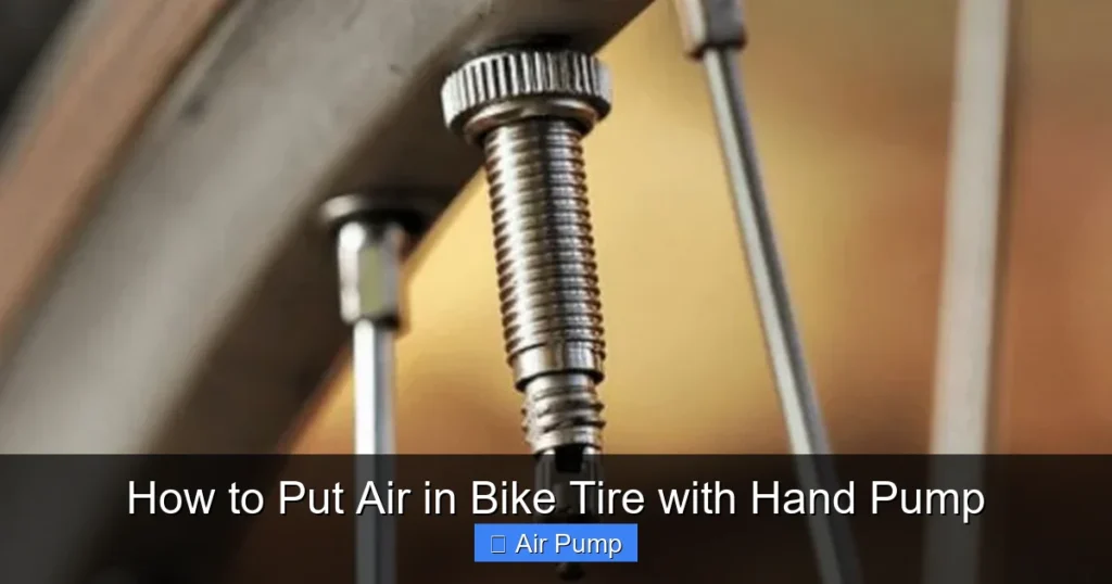 How to Put Air in Bike Tire with Hand Pump