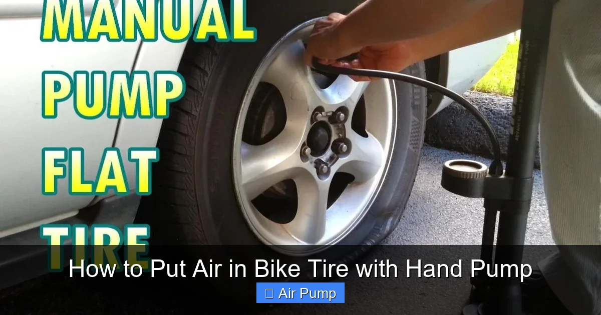 How to Put Air in Bike Tire with Hand Pump