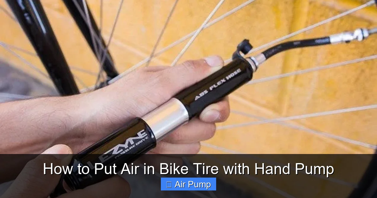 How to Put Air in Bike Tire with Hand Pump