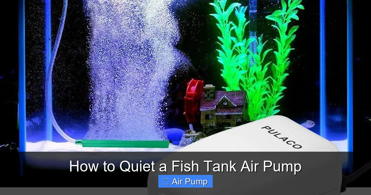 How to Quiet a Fish Tank Air Pump
