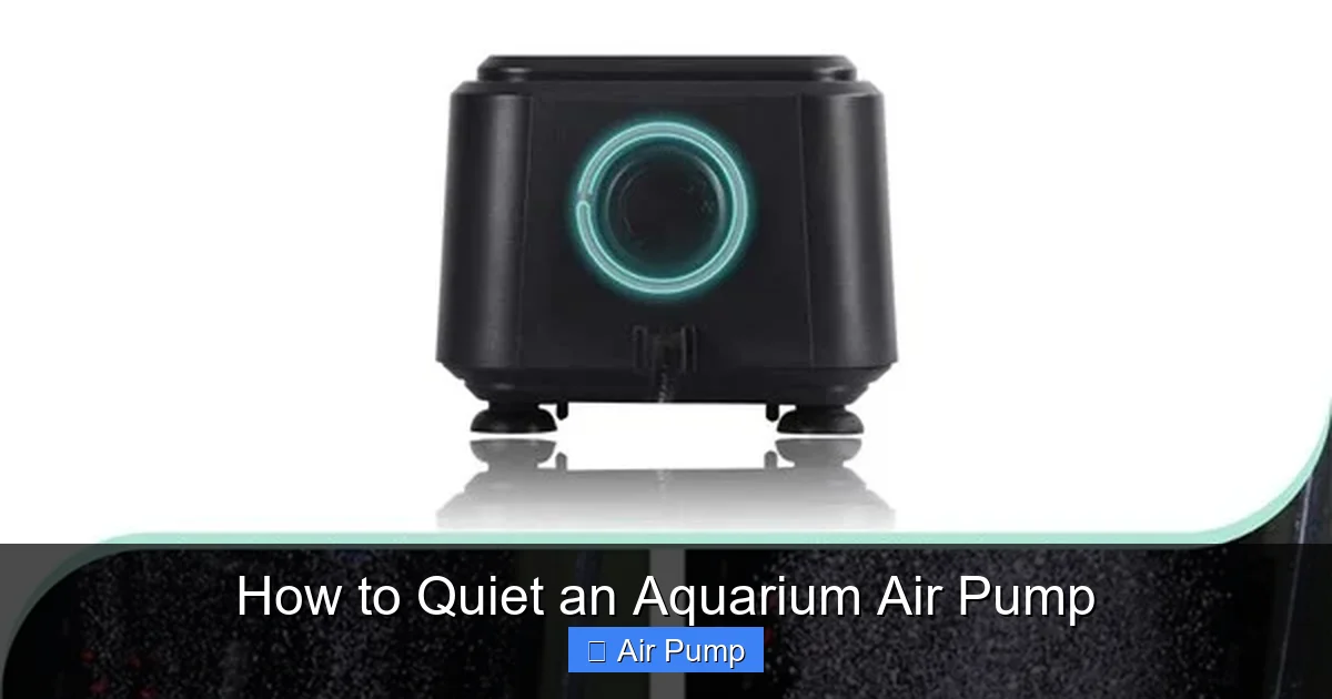 How to Quiet an Aquarium Air Pump
