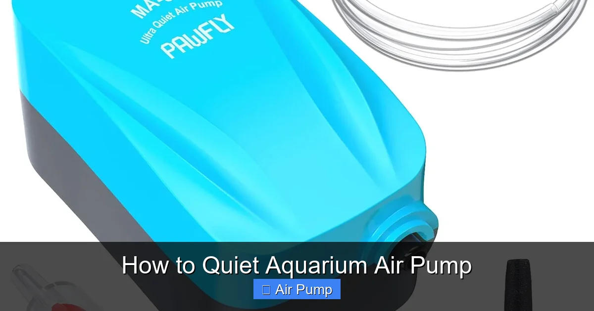 How to Quiet Aquarium Air Pump