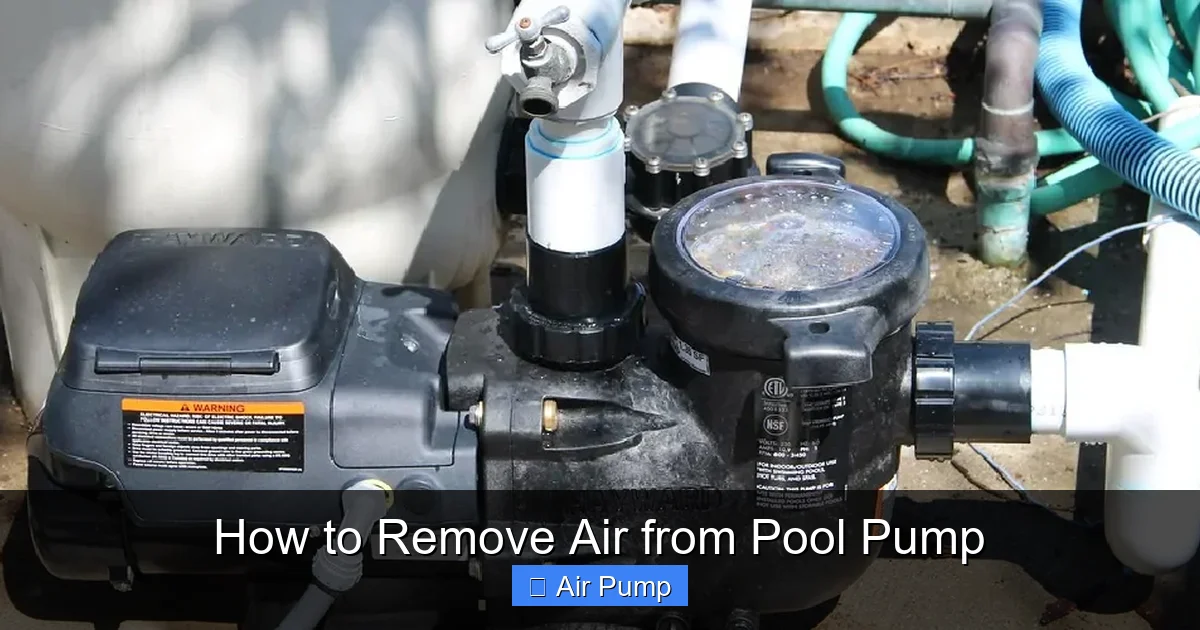 How to Remove Air from Pool Pump