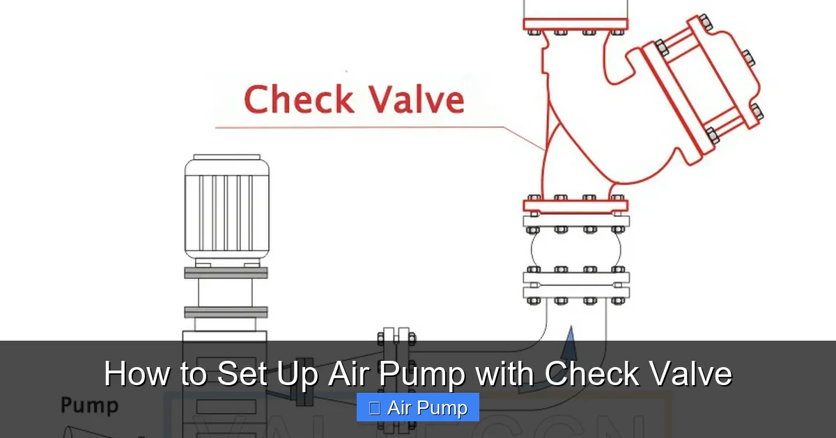 How to Set Up Air Pump with Check Valve
