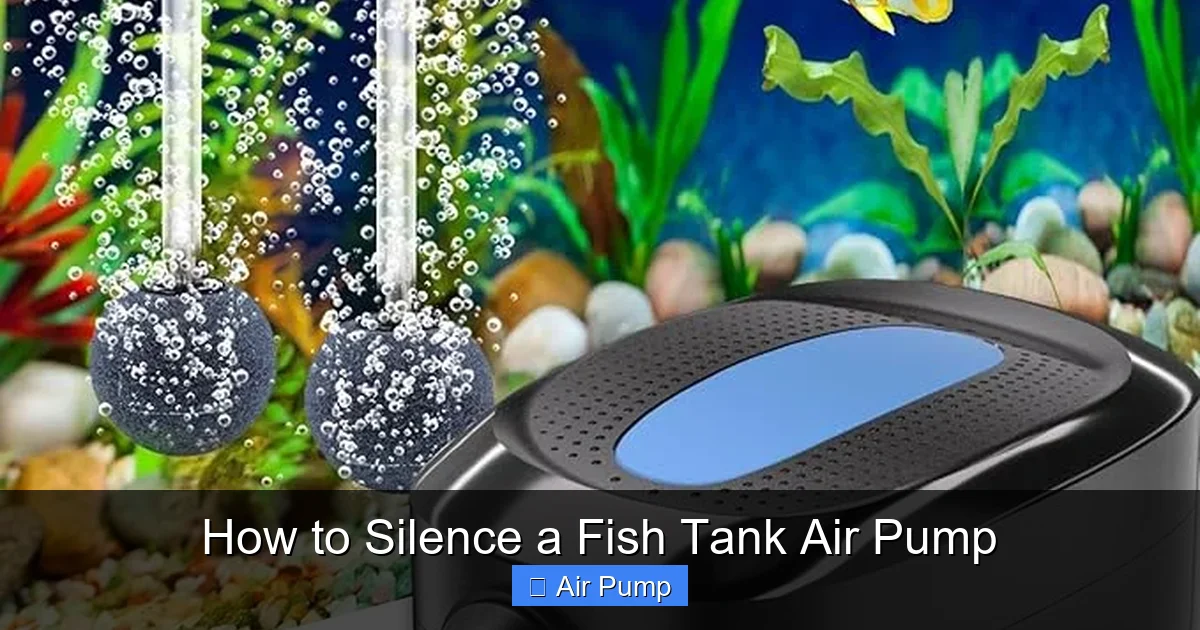 How to Silence a Fish Tank Air Pump