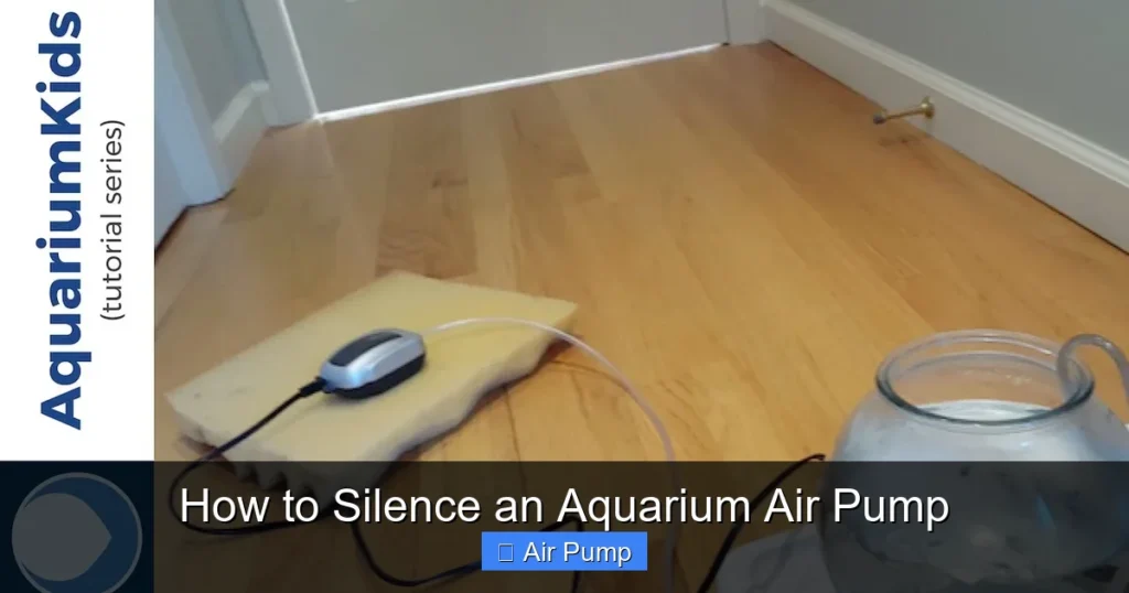How to Silence an Aquarium Air Pump