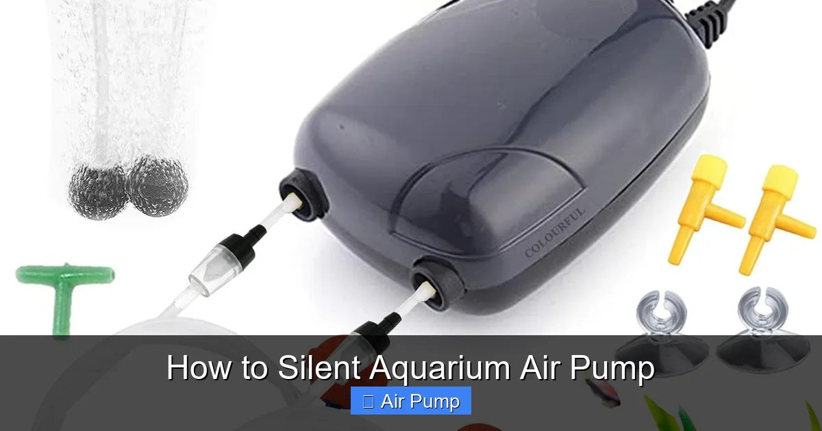How to Silent Aquarium Air Pump