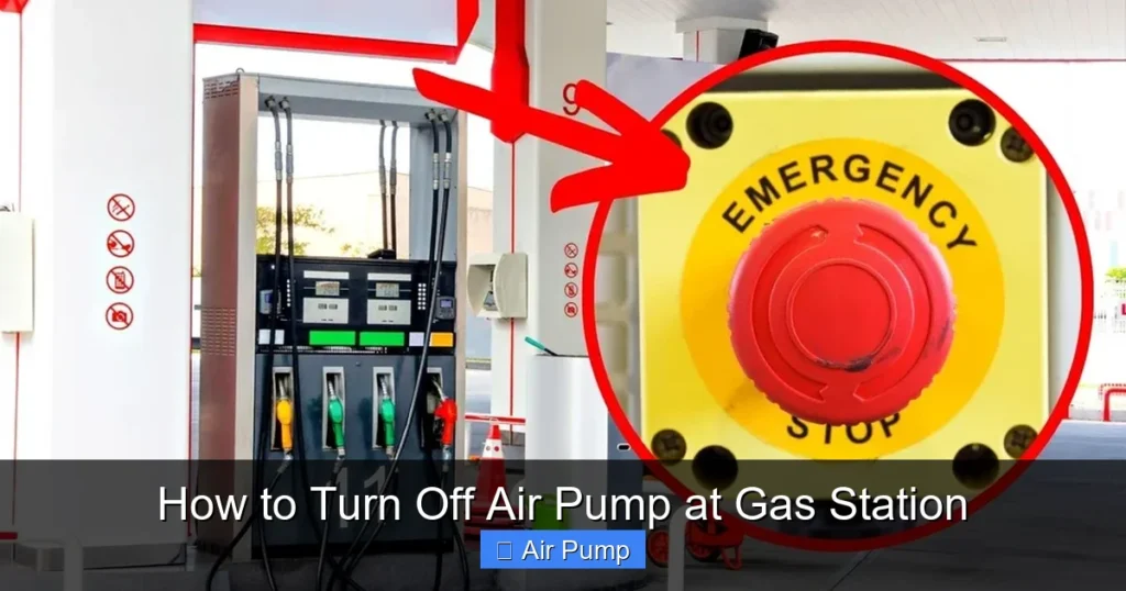How to Turn Off Air Pump at Gas Station