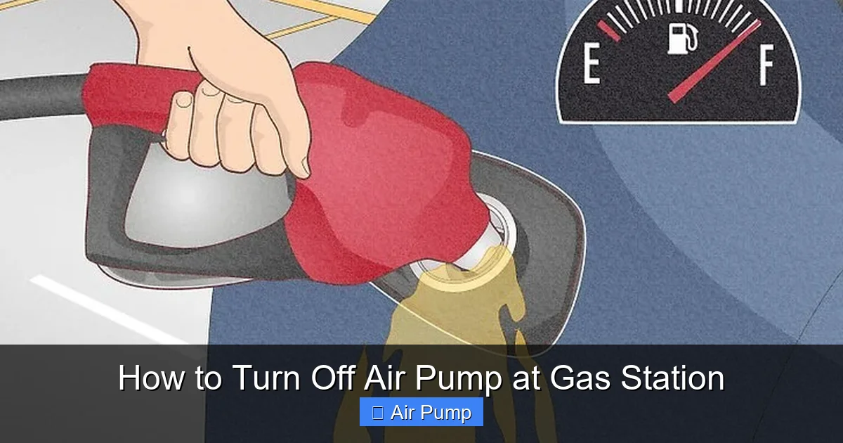 How to Turn Off Air Pump at Gas Station