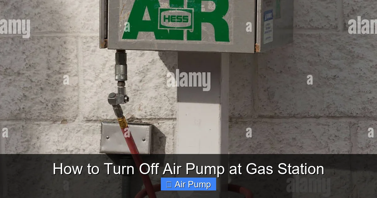 How to Turn Off Air Pump at Gas Station
