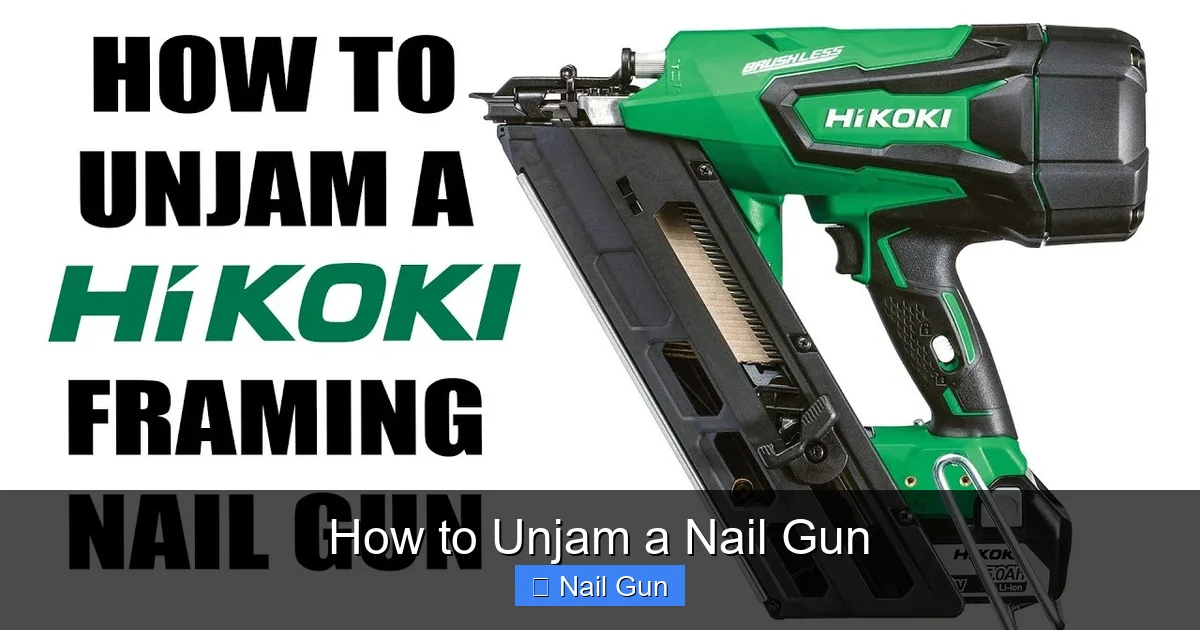 How to Unjam a Nail Gun