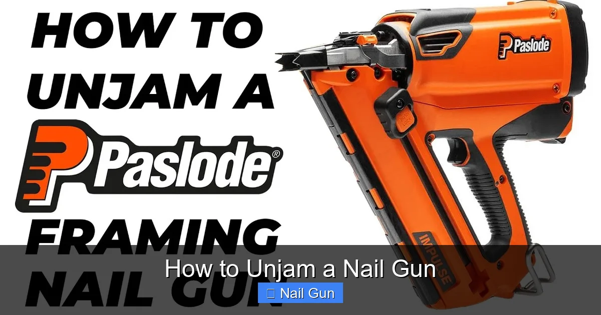 How to Unjam a Nail Gun