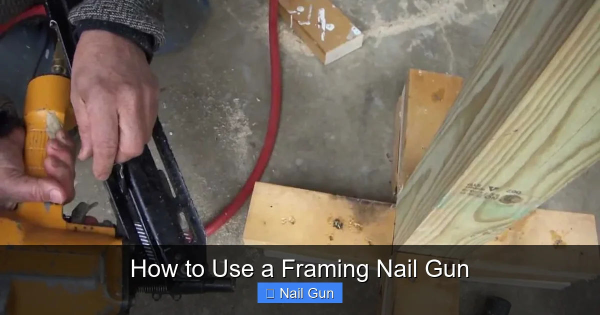 How to Use a Framing Nail Gun