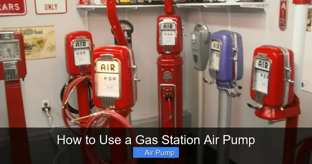 How to Use a Gas Station Air Pump