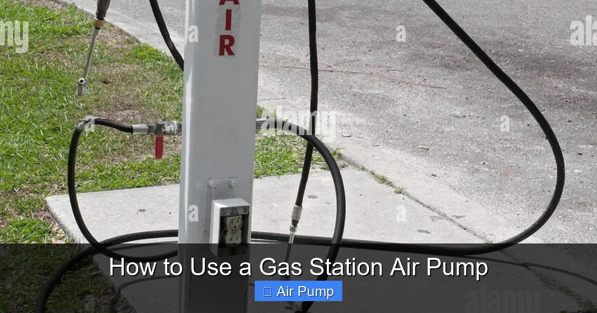 How to Use a Gas Station Air Pump