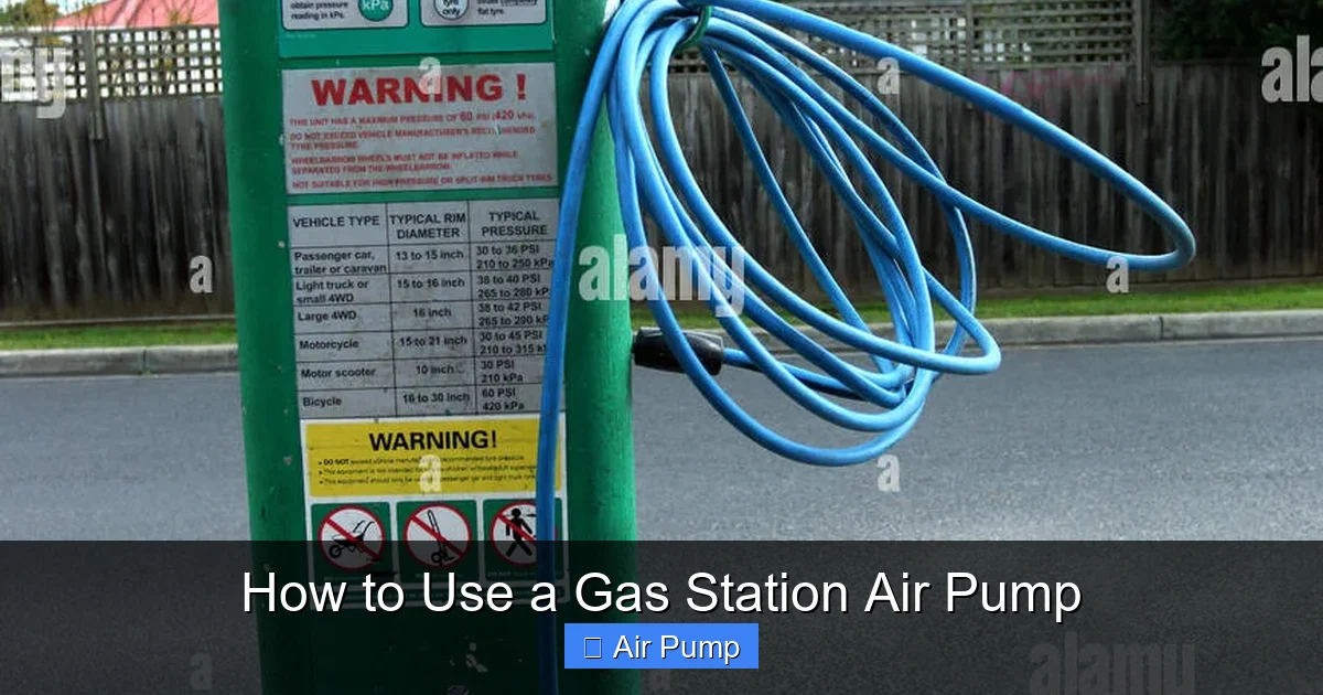 How to Use a Gas Station Air Pump
