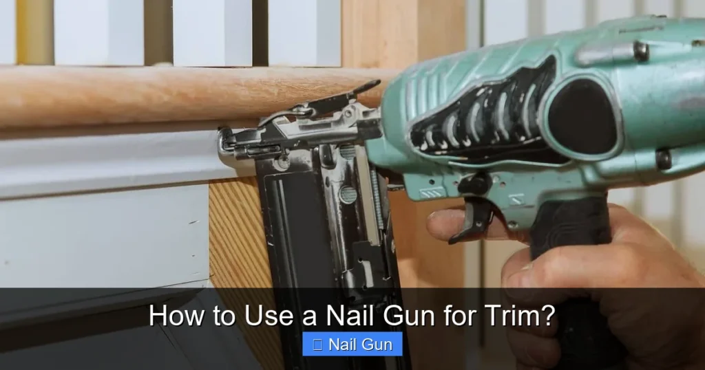 How to Use a Nail Gun for Trim?