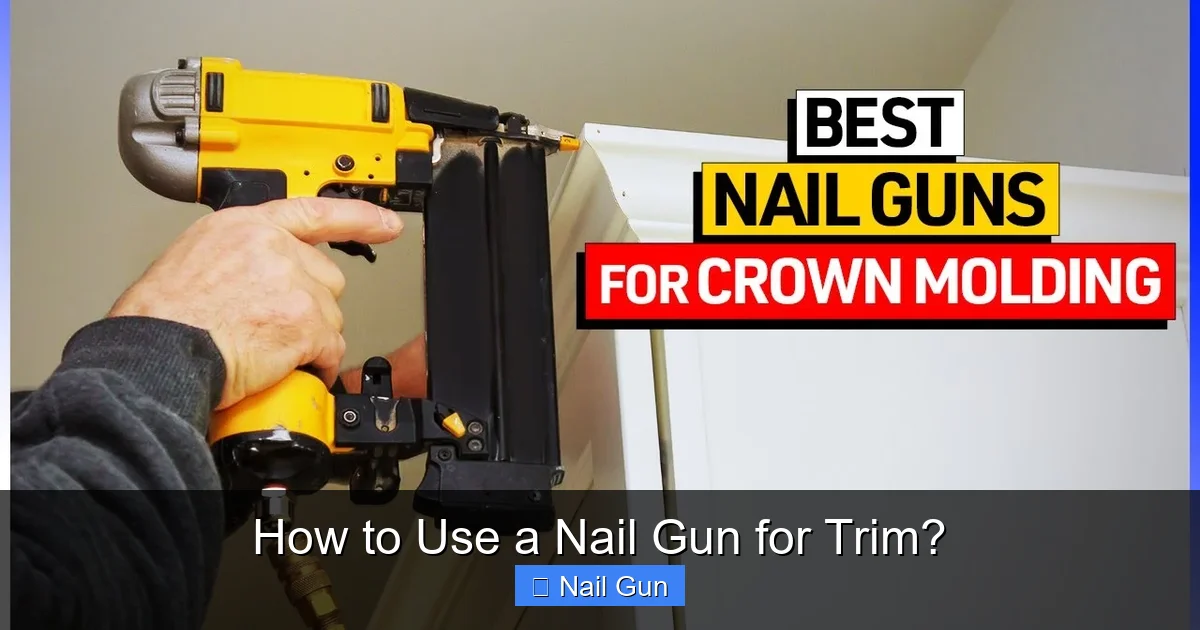 How to Use a Nail Gun for Trim?