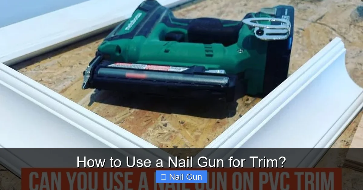 How to Use a Nail Gun for Trim?