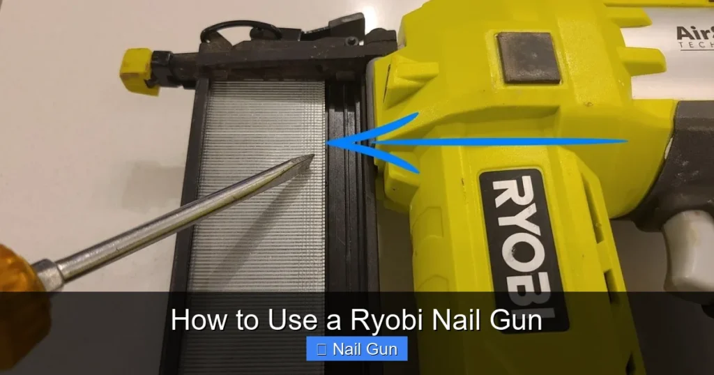How to Use a Ryobi Nail Gun