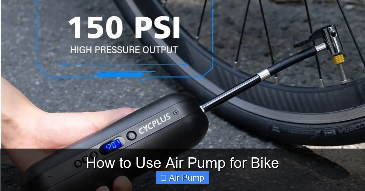 How to Use Air Pump for Bike