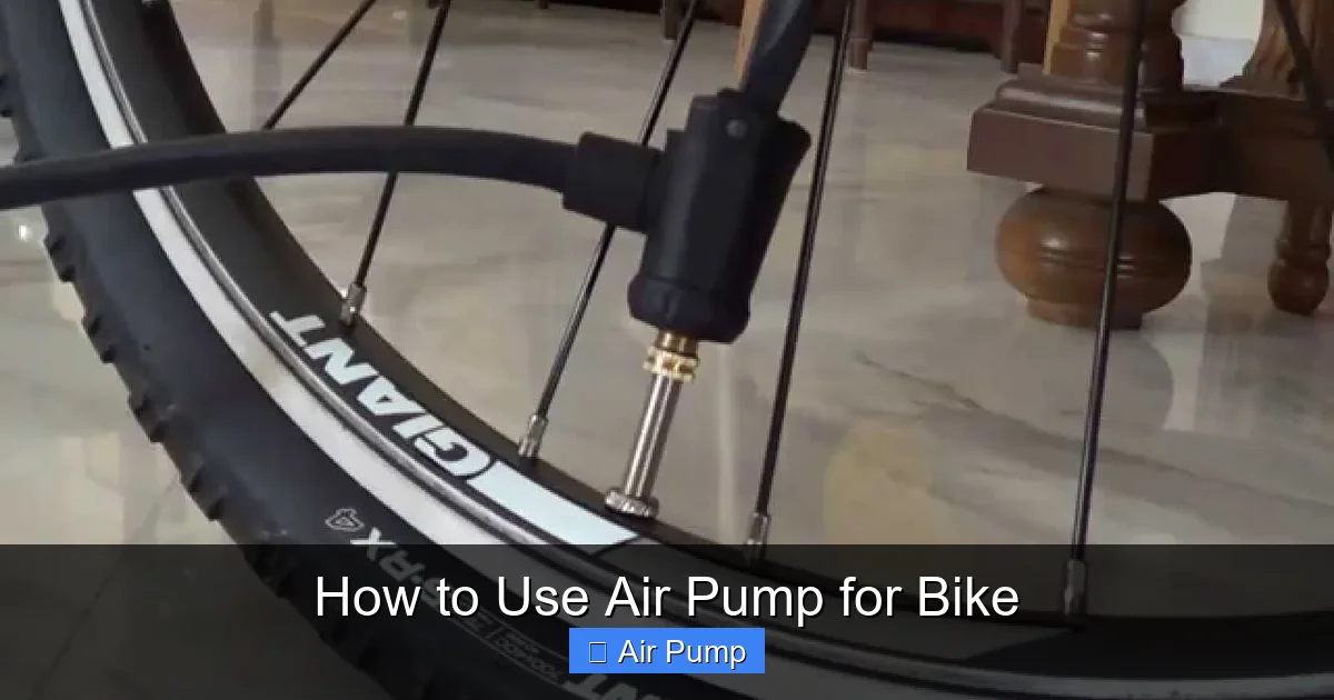 How to Use Air Pump for Bike
