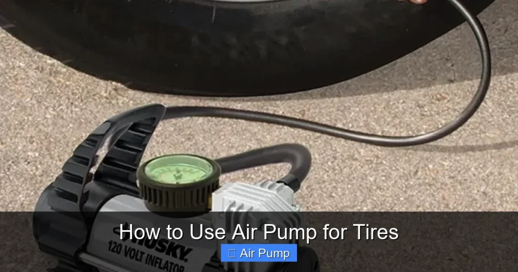 How to Use Air Pump for Tires