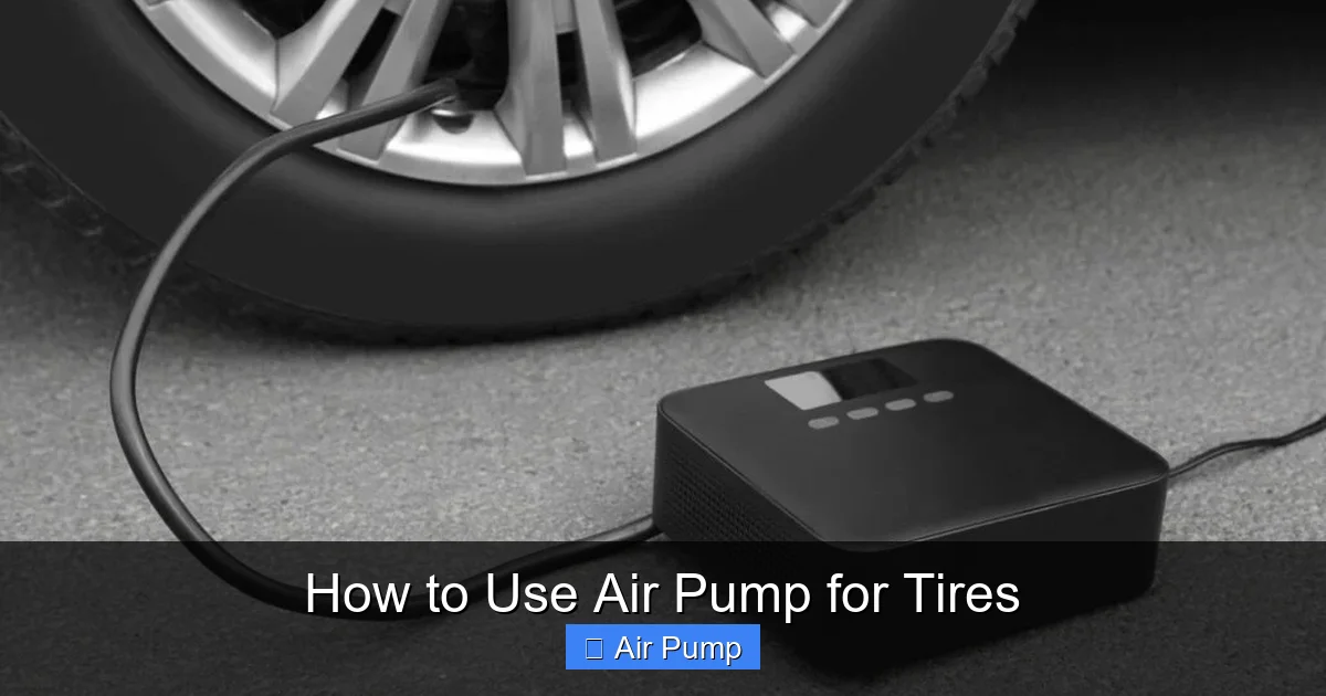 How to Use Air Pump for Tires