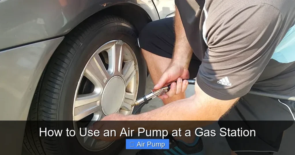 How to Use an Air Pump at a Gas Station