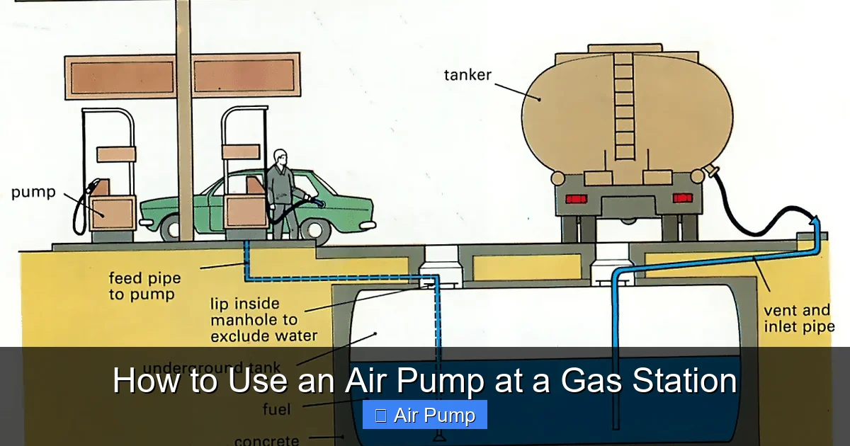 How to Use an Air Pump at a Gas Station