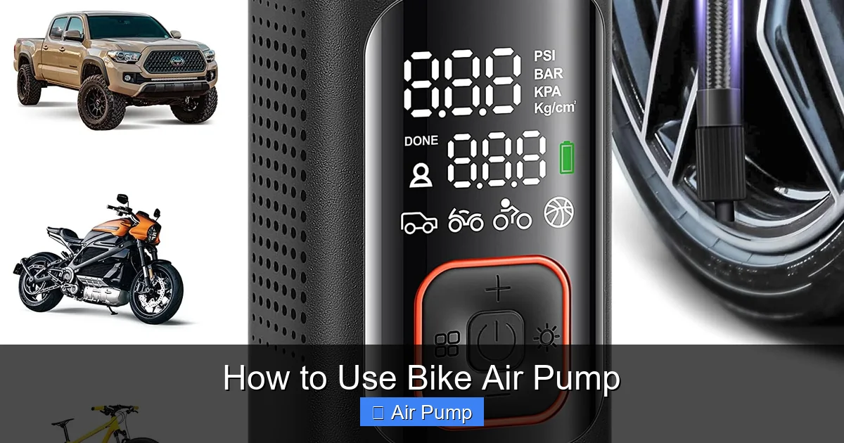 How to Use Bike Air Pump