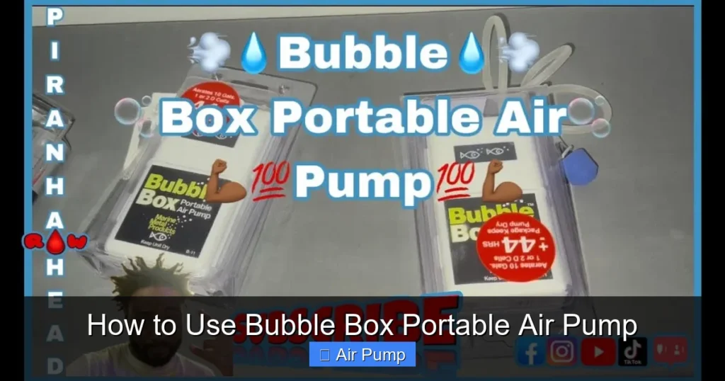 How to Use Bubble Box Portable Air Pump