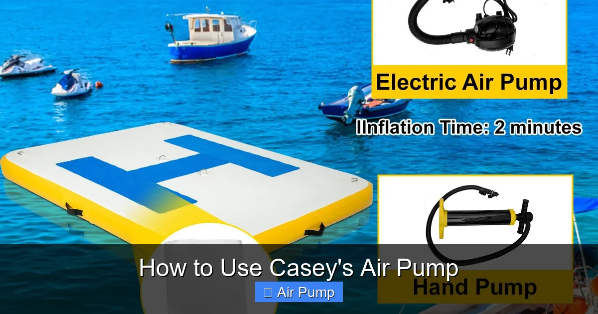 How to Use Casey's Air Pump